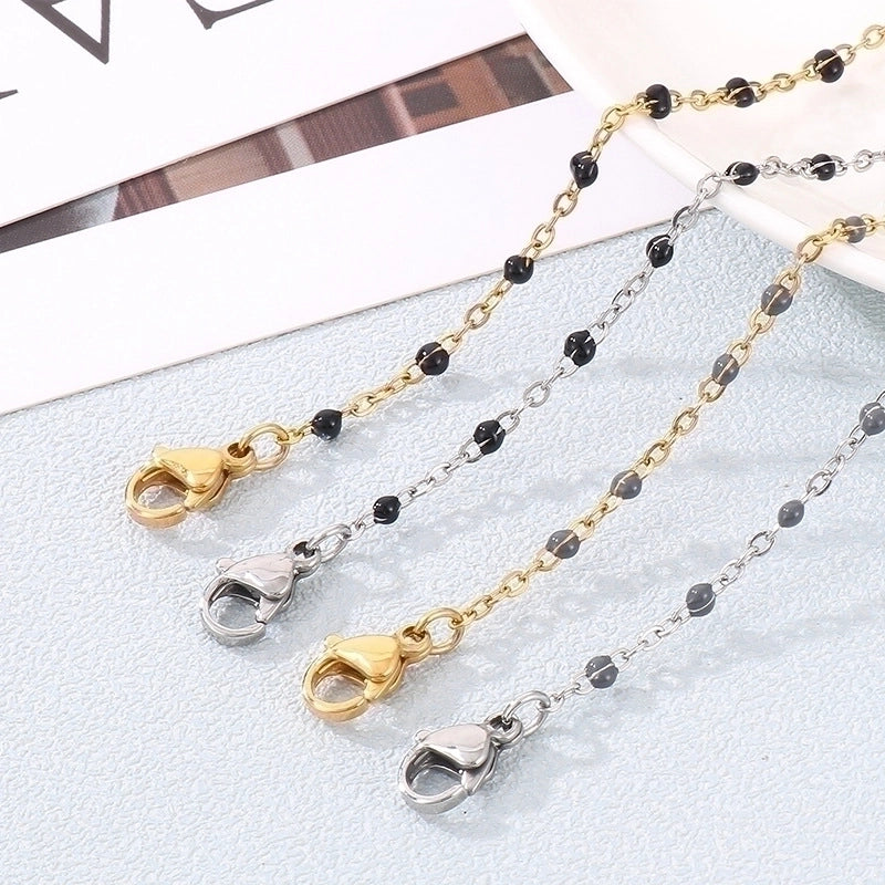 Minimalist Classic Style Cross Titanium Steel 18K Gold Plated Bracelets In Bulk