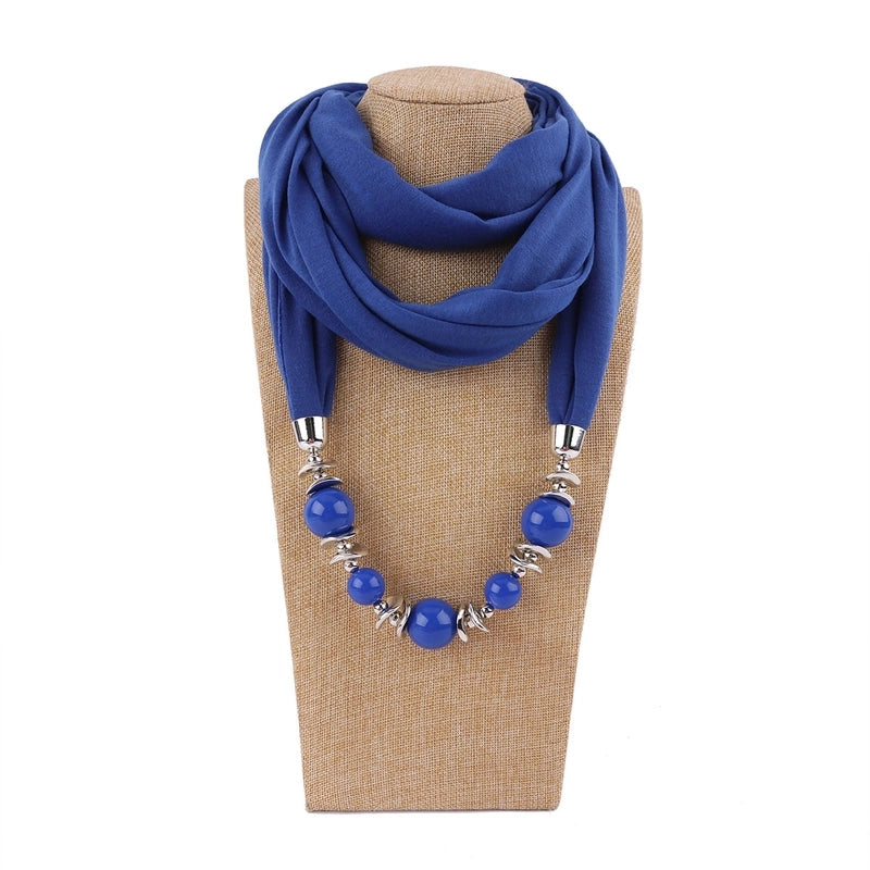 Women's Minimalist Solid Color Polyester Scarf