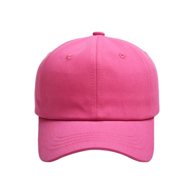 Children Unisex Casual Solid Color Baseball Cap