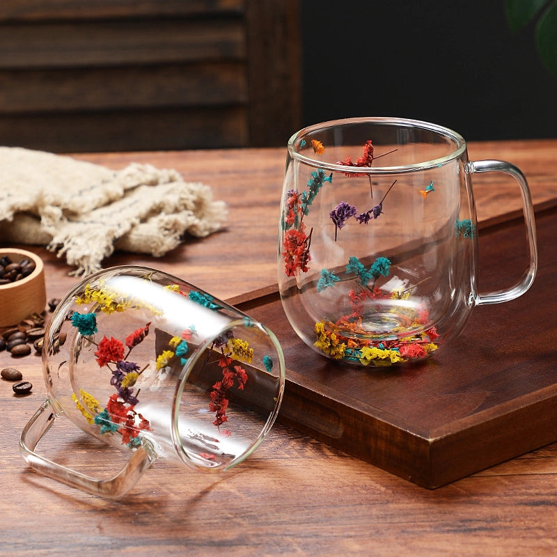 Casual Vacation Multicolor Borosilicate Glass Water Bottles 1 Piece