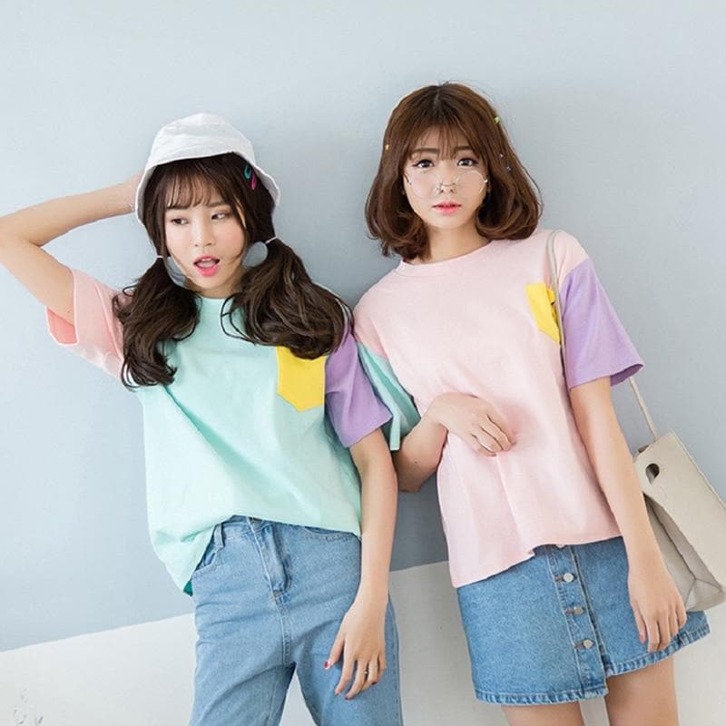 Multicolor Patchwork Tee