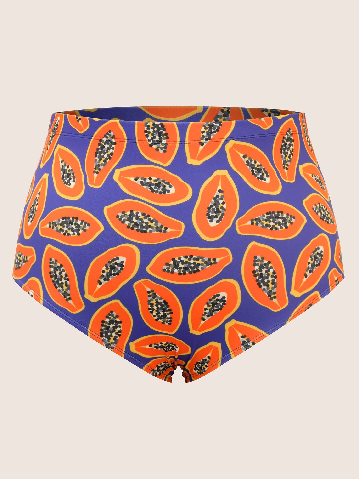 Fruit & Vegetable Print Crossover Cami Swim Dress