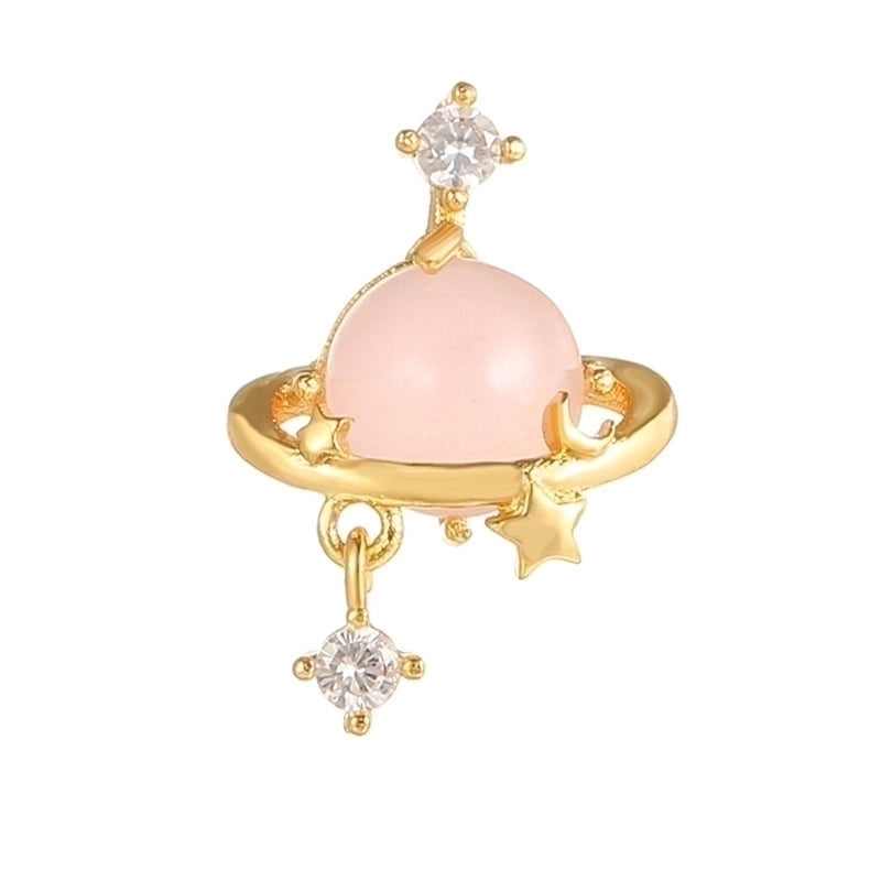 5 Pieces Sweet Heart Shape Copper Inlaid Zircon Drop Earrings Ear Studs 1 Piece
