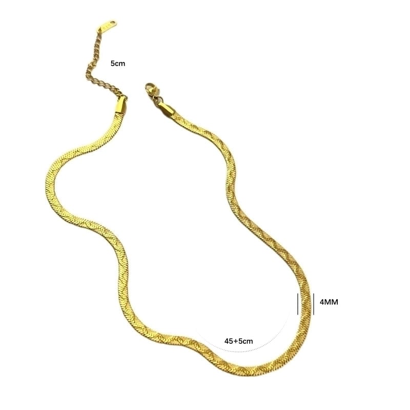 Titanium Steel French Style Plating U Shape Necklace