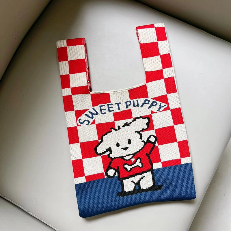 Women's Small Polyester Cartoon Heart Shape Basic Vintage Style Open Handbag