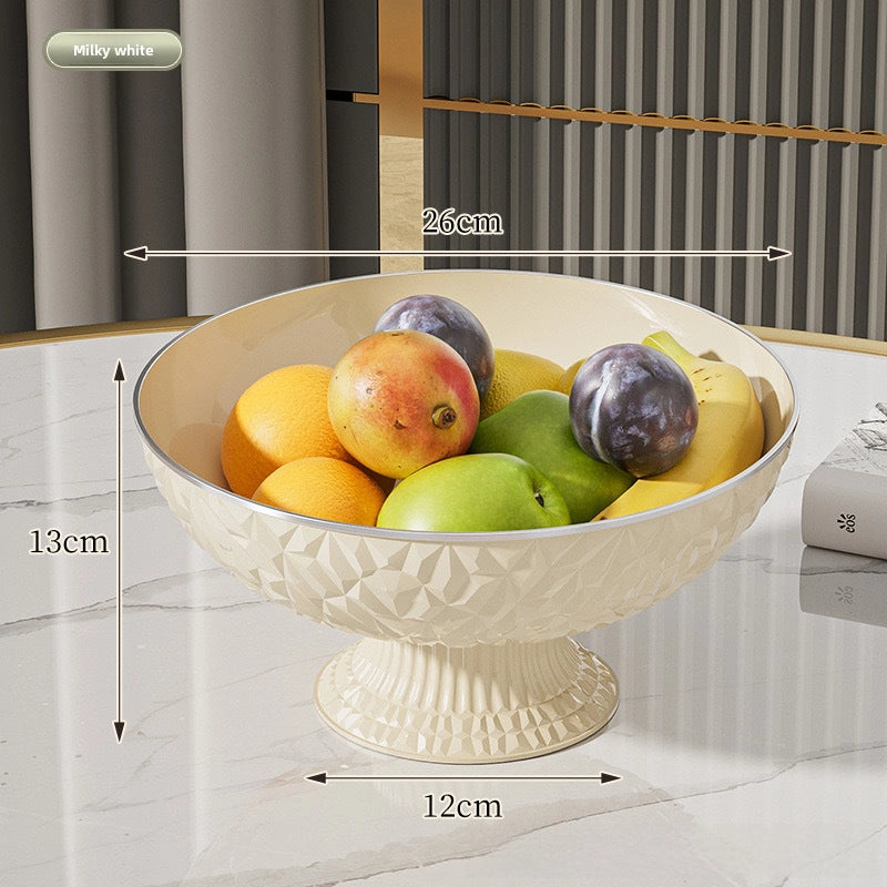 Fruit Plate Home Living Room Coffee Table New High-looking Modern Light Luxury Style Draining Tray Dried Fruit Snack Plate