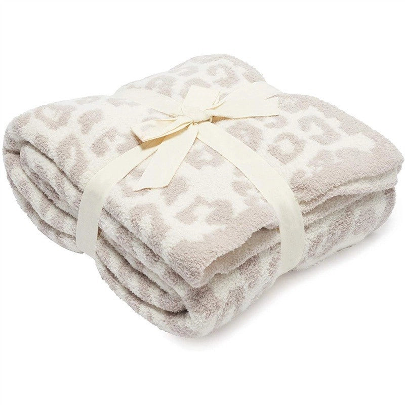 Casual Leopard Polyester Blanket Couch & Sofa Decor