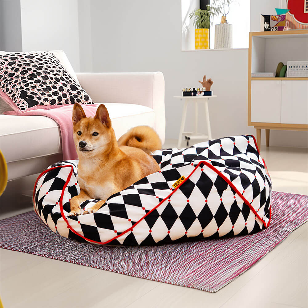 FunnyFuzzy Polygonal Pet Bean Bag Chair