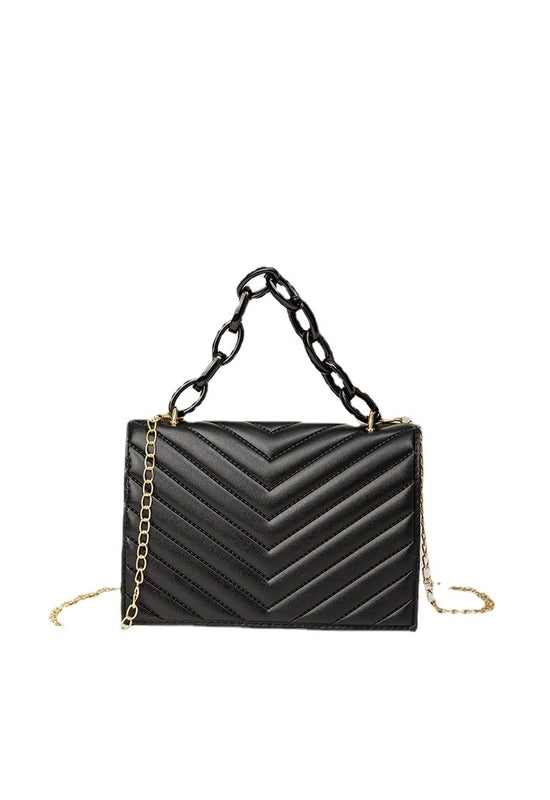Medium Pu Leather Square Bag