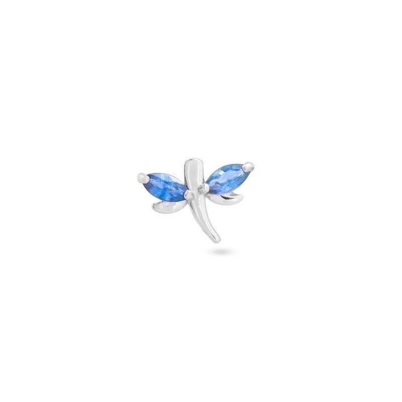 1 Piece Minimalist Classic Style Geometric Butterfly Inlay Copper Zircon Ear Studs