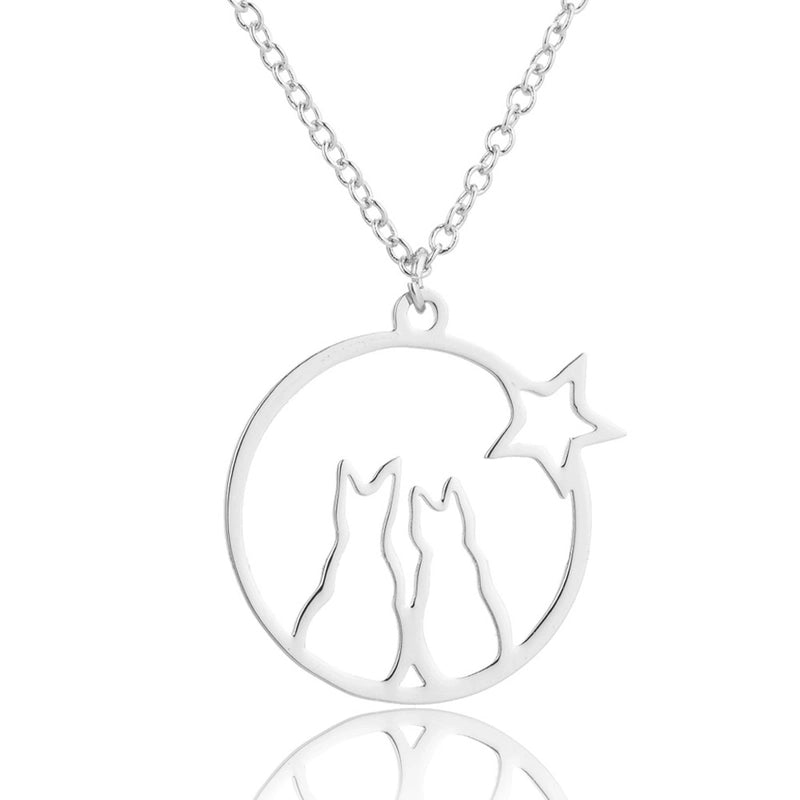 Minimalist Animal 201 Stainless Steel 18K Gold Plated Plating Stainless Steel Necklaces