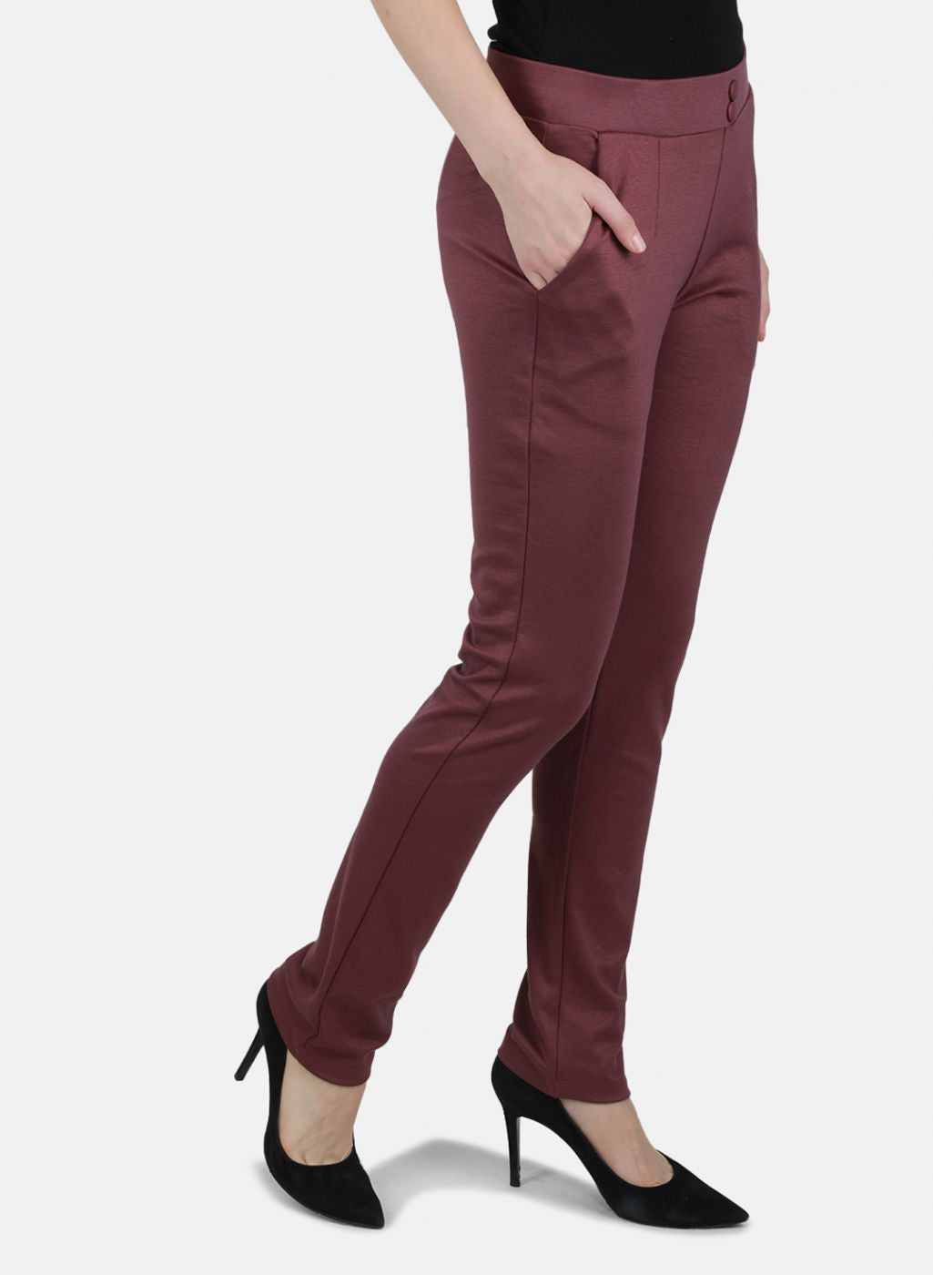 Women Purple Regular Fit Lower