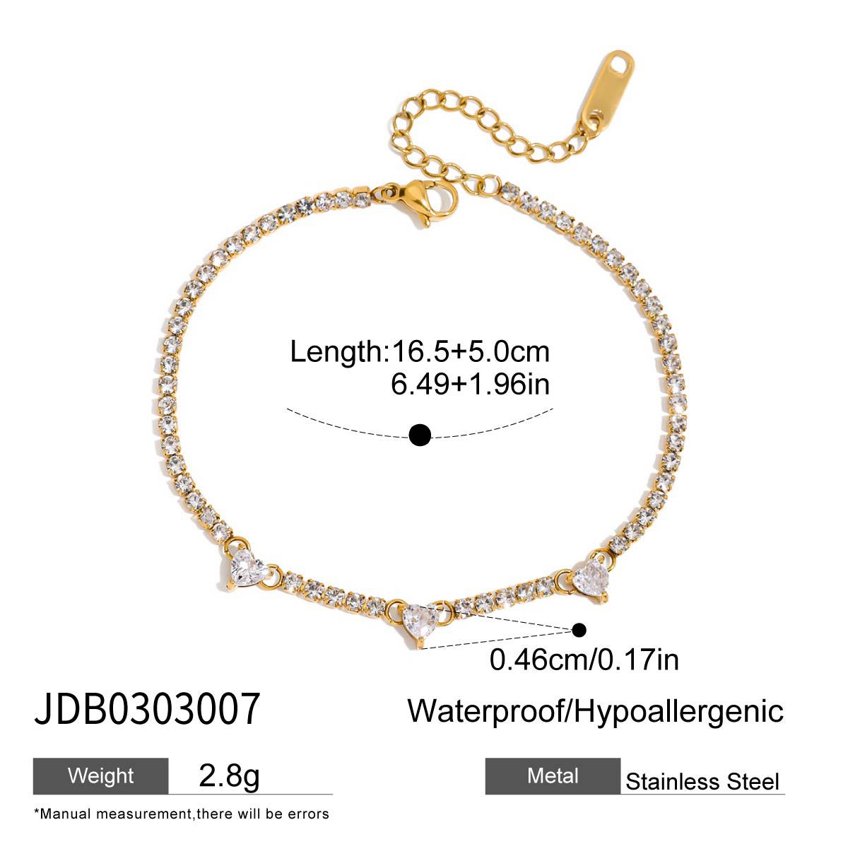 Love Stainless Steel Zircon Bracelet Jewelry Women'S Hot Sale
