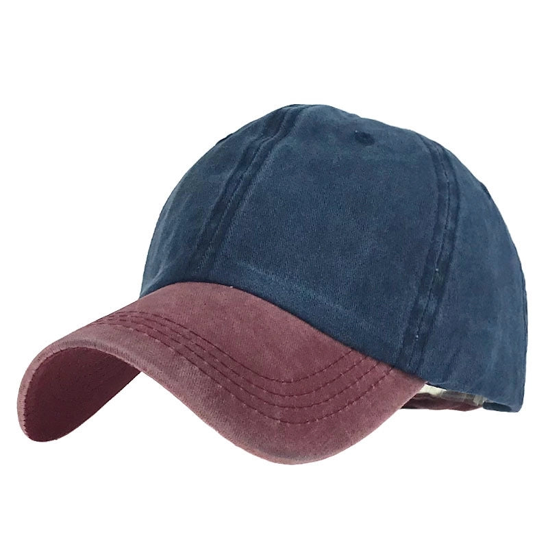Summer And Autumn Outdoor Peaked Cap Female Couple Distressed Washed Baseball Cap Men's And Women's Pure Cotton Light Board Sun Hat