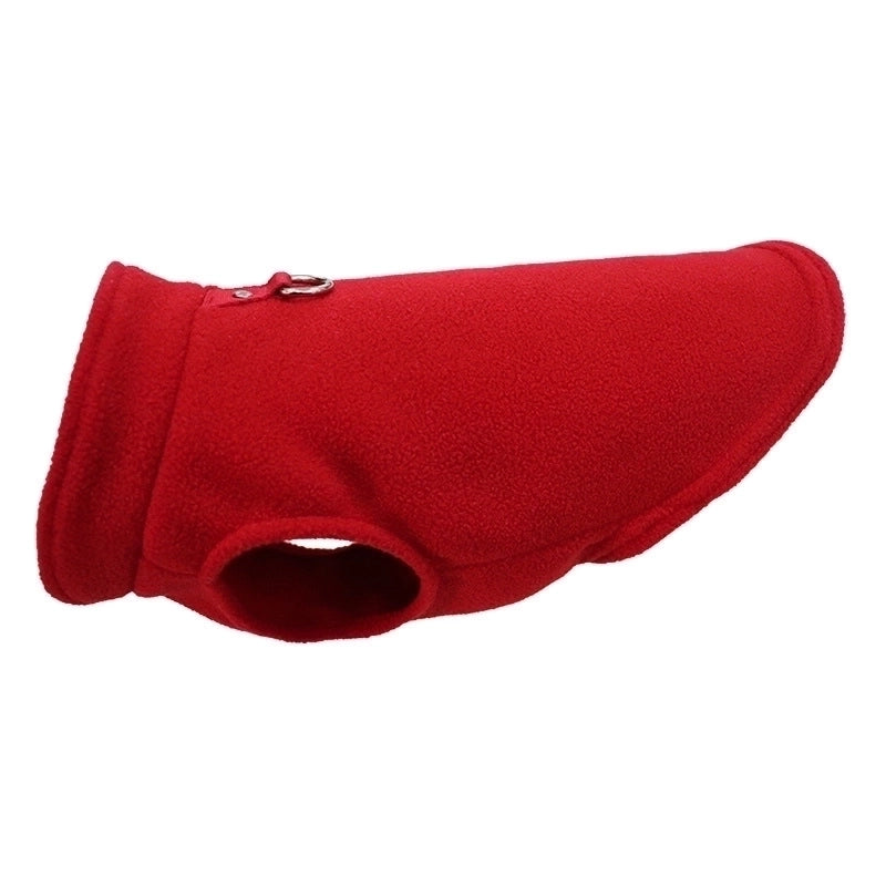 Casual Polar Fleece Solid Color Pet Clothing