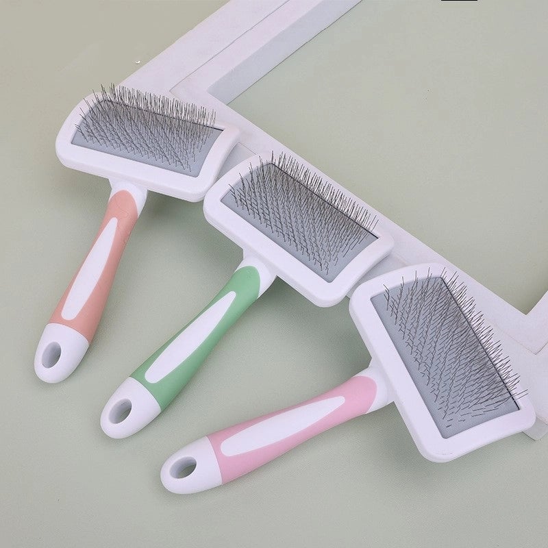 Minimalist Plastic Color Block Pet Grooming Tools