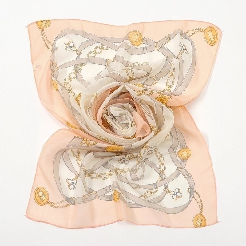 Women's Fashion Chains Print Chiffon Printing Silk Scarves