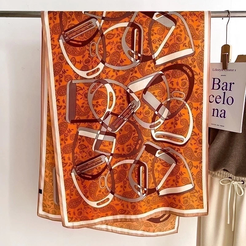 Women's Elegant Paisley Polyester Scarf