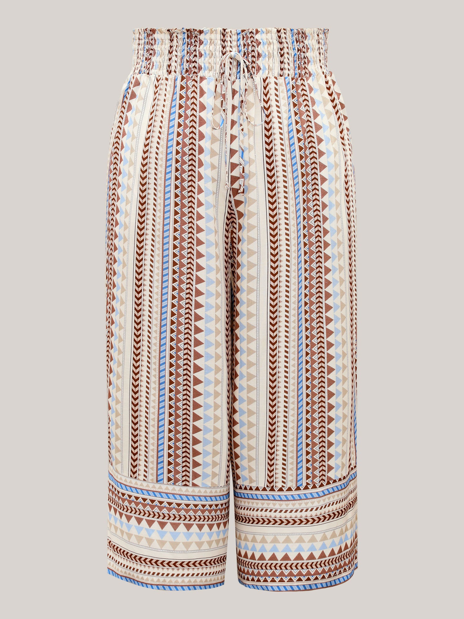 Boho Stripes Wide-Leg Pants