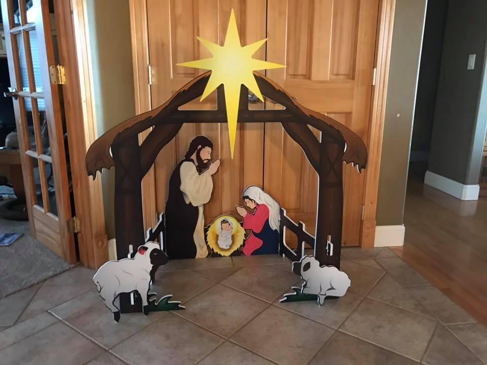 🔥 49% OFF 🔥Jesus Nativity Scene Sign(Buy 2 Free Shipping)