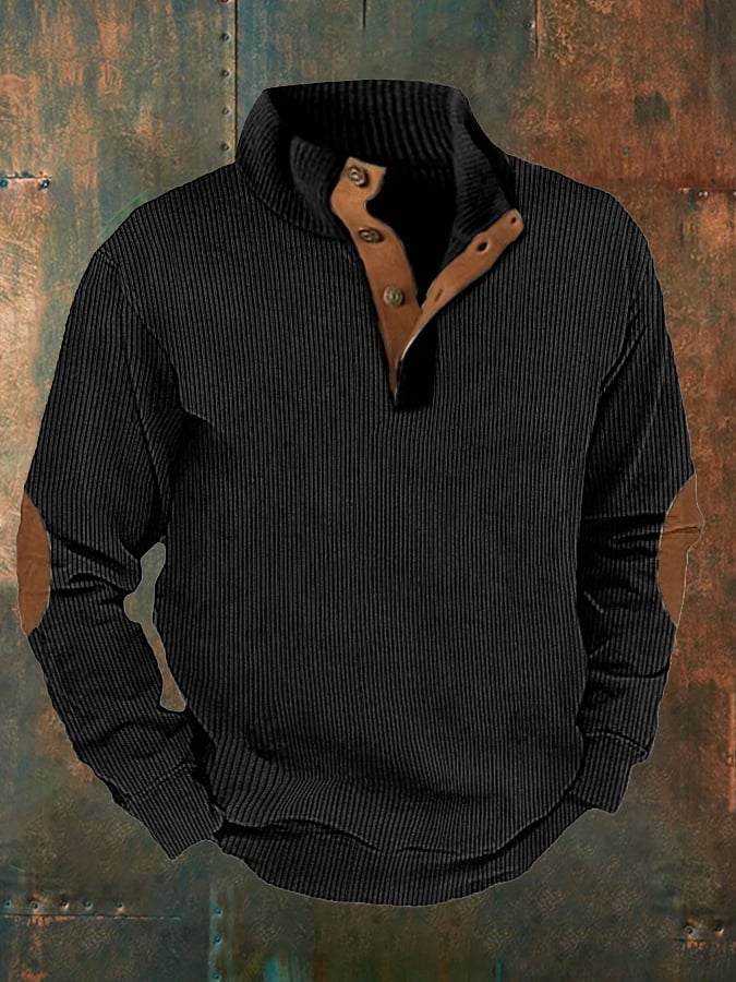 Men's Casual Buttoned Pullover