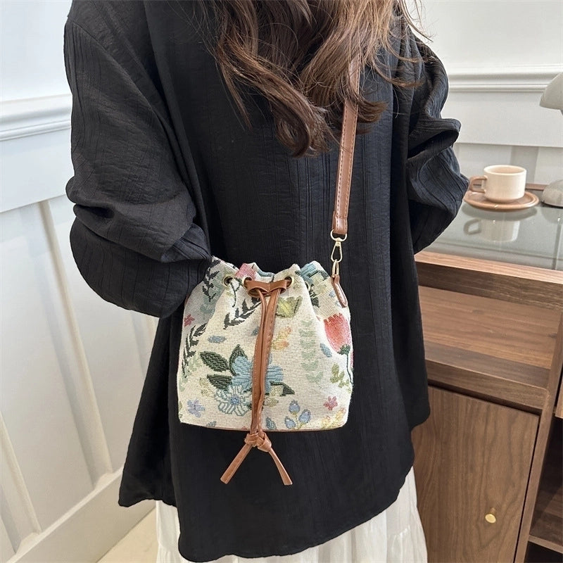 Western Style Summer Personalized Casual Popular Shoulder Fashion Crossbody Simple Trendy Bucket Bag For Women