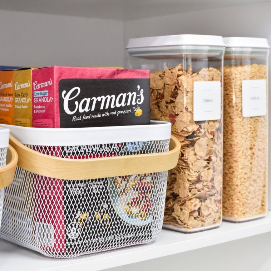 Push Top Pantry Container 3.2L - White Lid