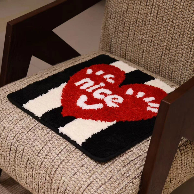 Elegant  Lady Letter Heart Shape Polyester Seat Cushion Couch & Sofa Decor