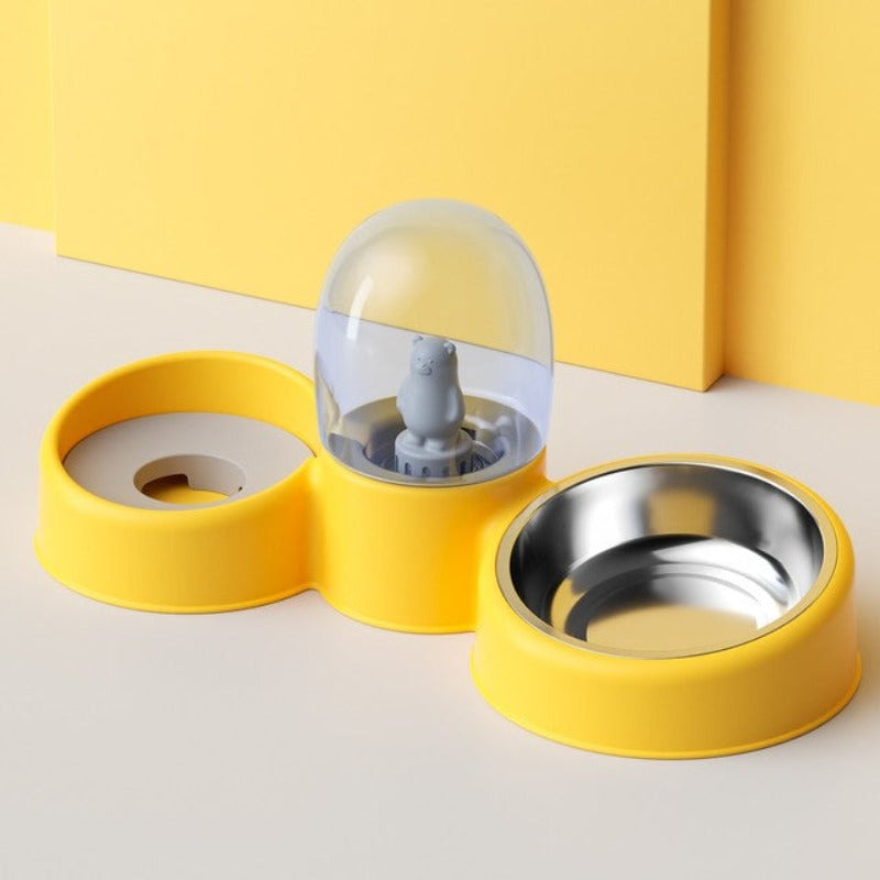 Cute Cartoon Stainless Steel Dog Bowl