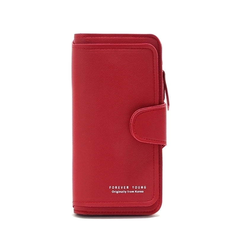 Women's Wallet Tri-fold Clutch Bag Multi-function Card Bag Coin Bag Mobile Phone Bag