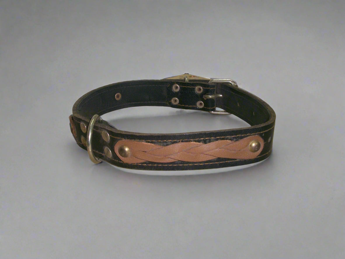 LEATHER large dog breed collar