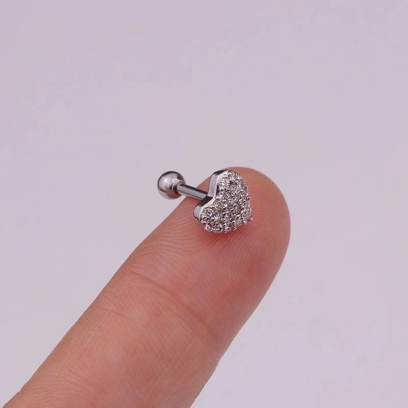 Ear Cartilage Rings & Studs Fashion Crown Copper Plating