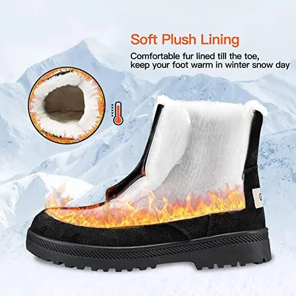 Women Warm Fur Lined Ankle Boots