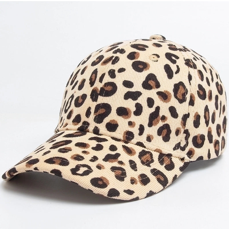 Women's Vintage Style Cool Style Leopard Curved Eaves Baseball Cap