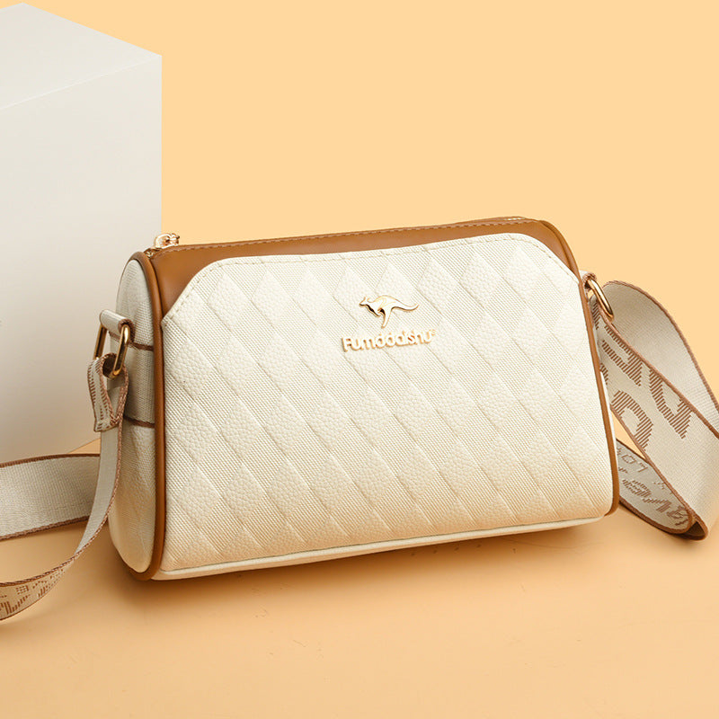 💕Fashion Diamond Pattern Large Capacity 3-Layer Crossbody Bag🔥