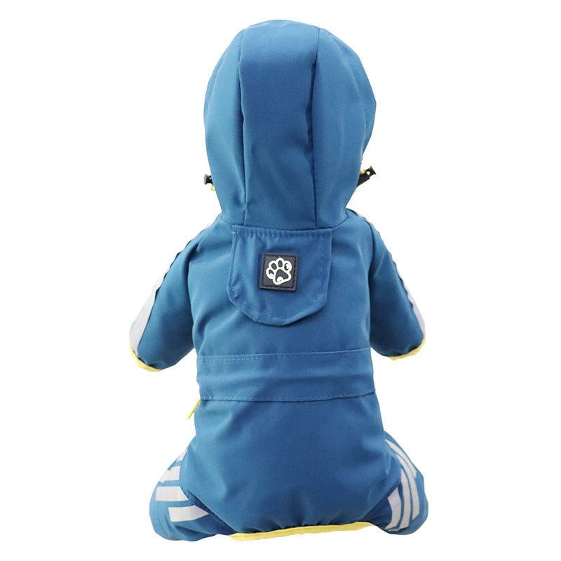 Dog Raincoat All-inclusive Four-legged Waterproof Poncho Teddy Bomei Rainy Pet Clothes Small And Medium-sized Dog Raincoat