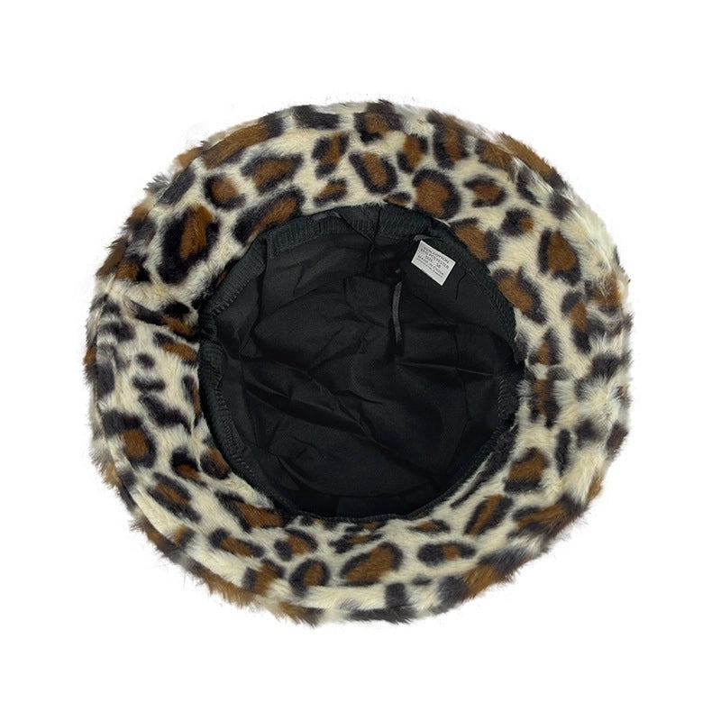 Women's Casual Leopard Wide Eaves Bucket Hat