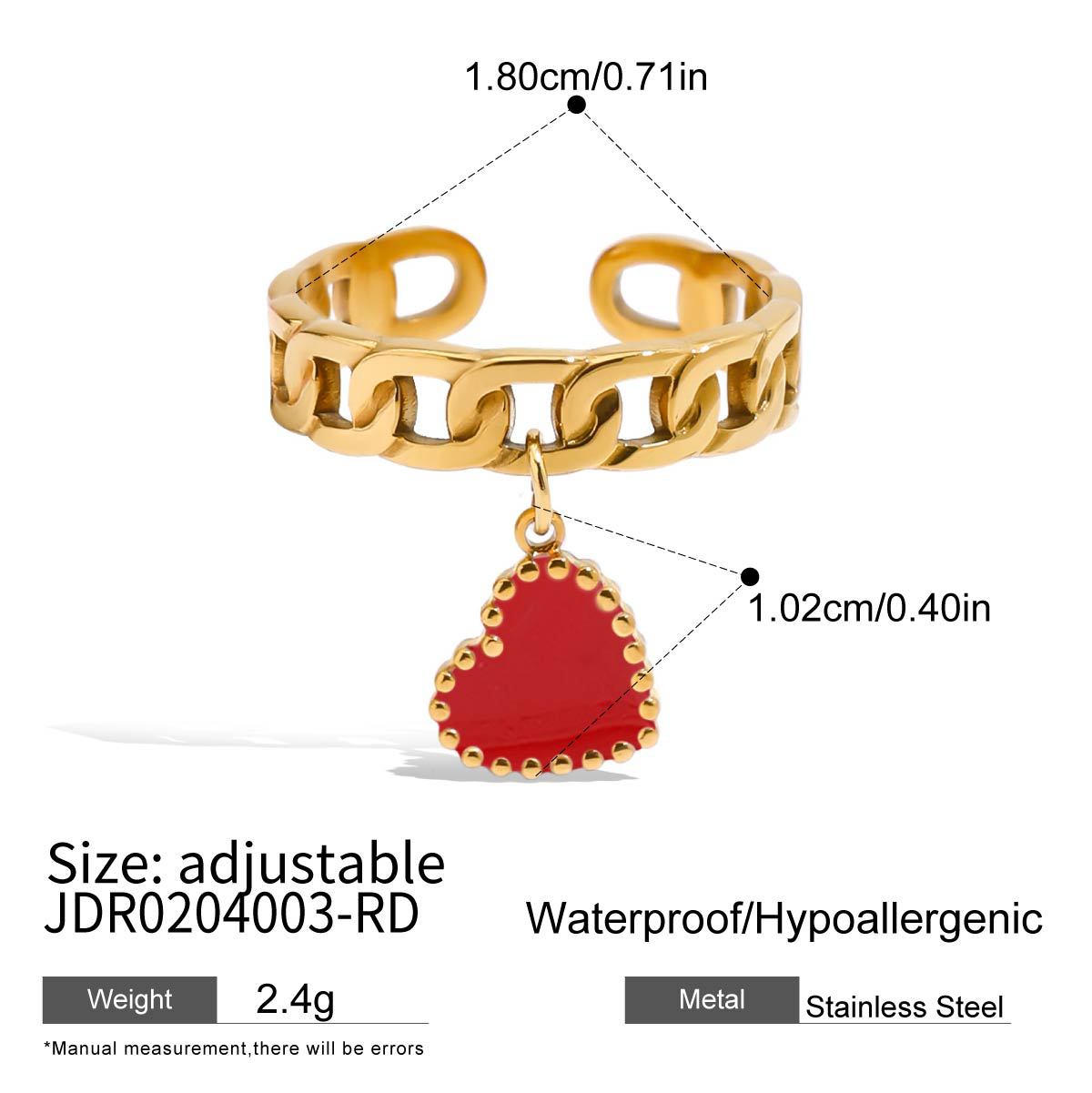 Stainless Steel Heart Earrings Earrings Female Design Niche Earrings Titanium Steel