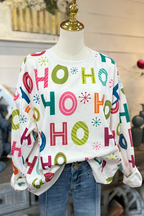 Colorful Holiday Crewneck Sweatshirt