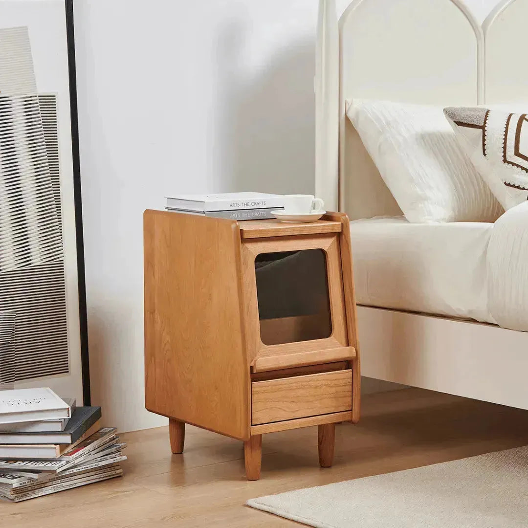 Corcino Solid Wood Nightstand