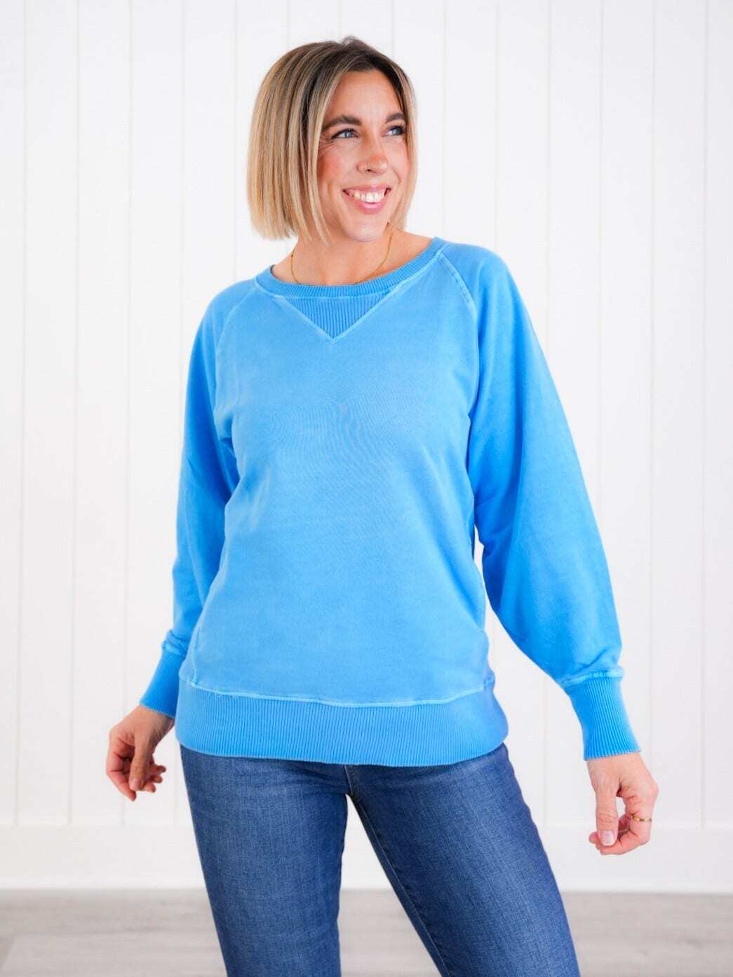 FINAL SALE⚡8 Packs for $24.95⚡ - Door Buster! Zenana Pigment Dyed French Terry Pullover w/ Pockets (Multiple Colors)