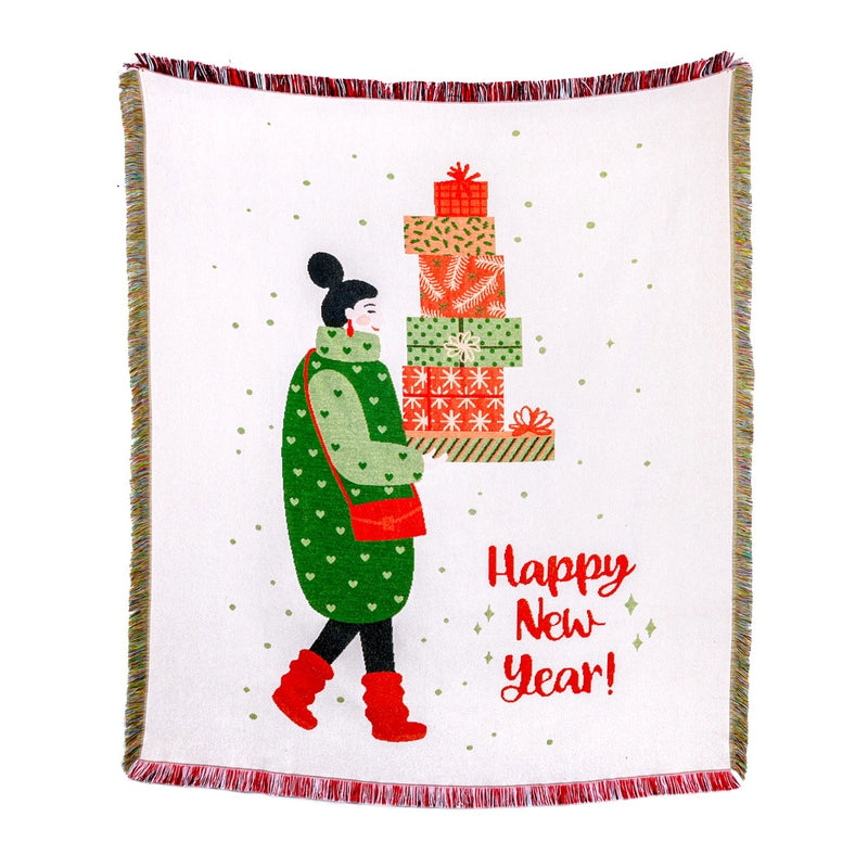 Casual Elegant Cute Elk Cotton Polyester Blanket Couch & Sofa Decor