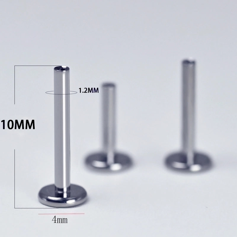 1 Piece Lip Rings Minimalist Solid Color Pure Titanium