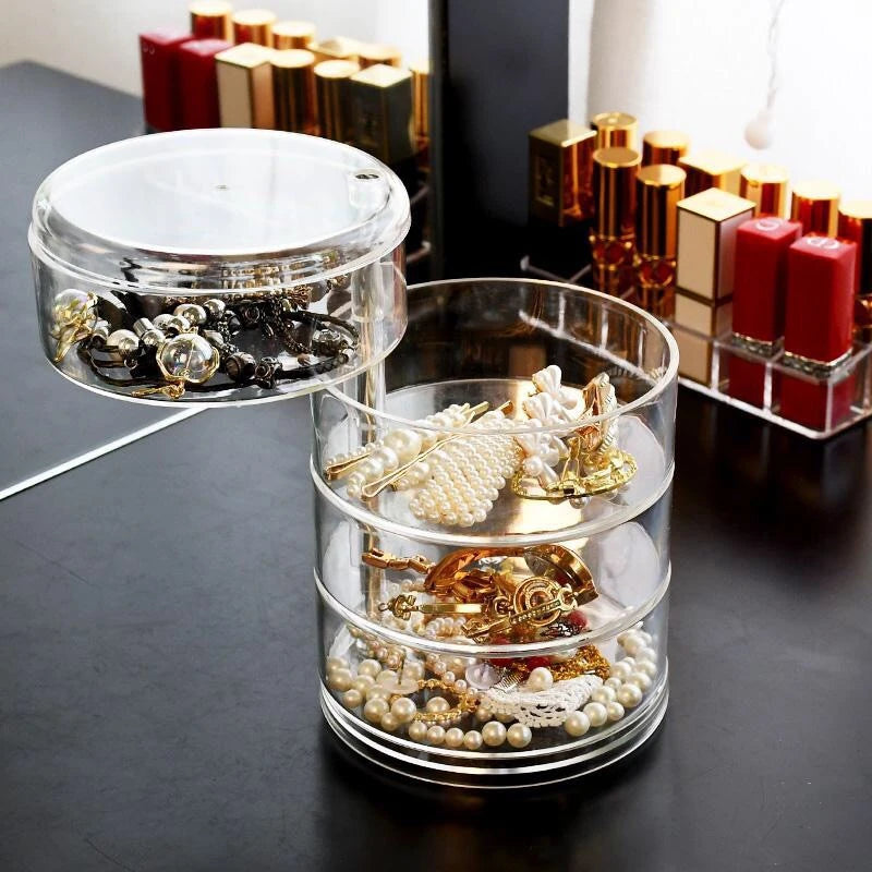 4-Layer Rotatable Jewelry Storage Box