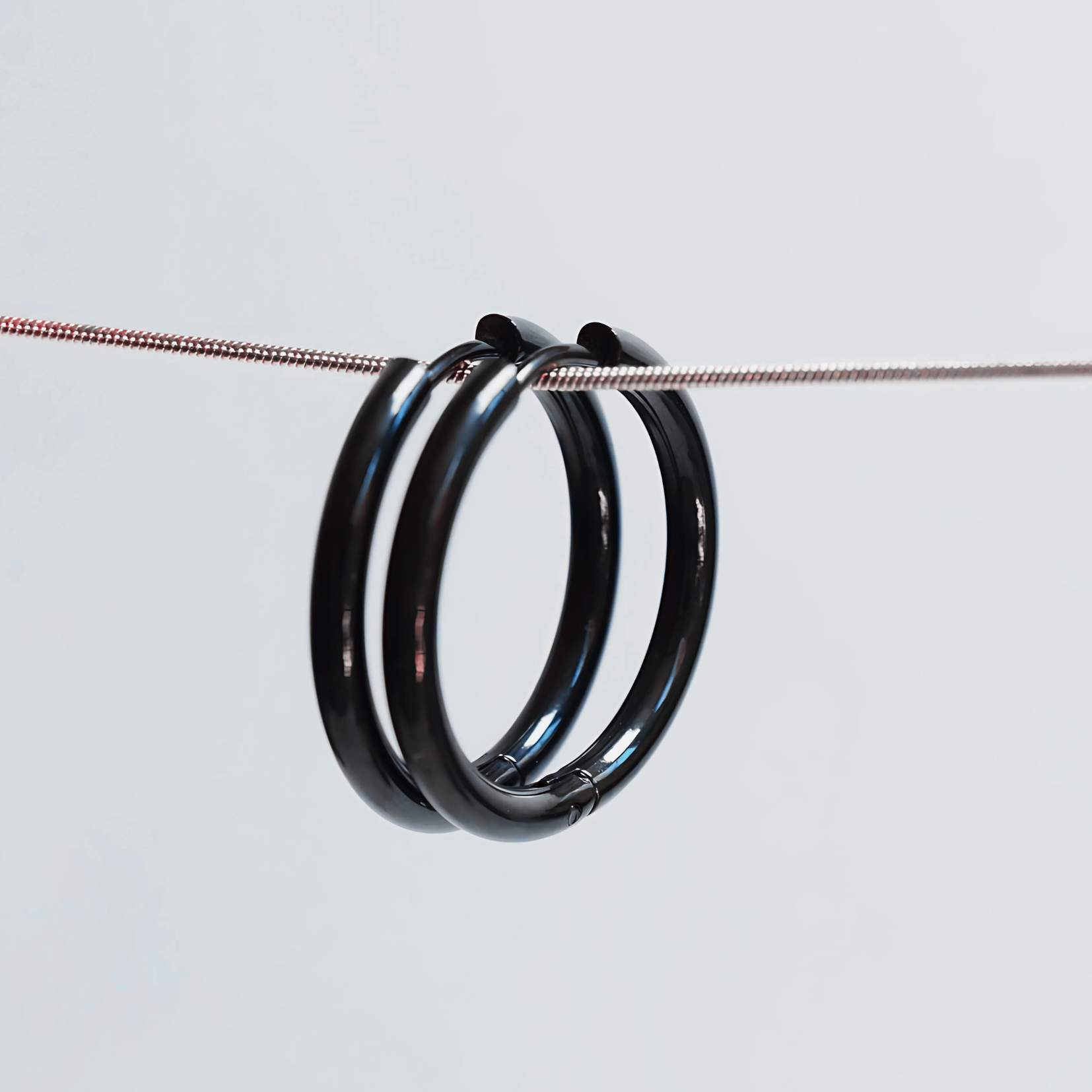 18mm Classic hoops - Silver