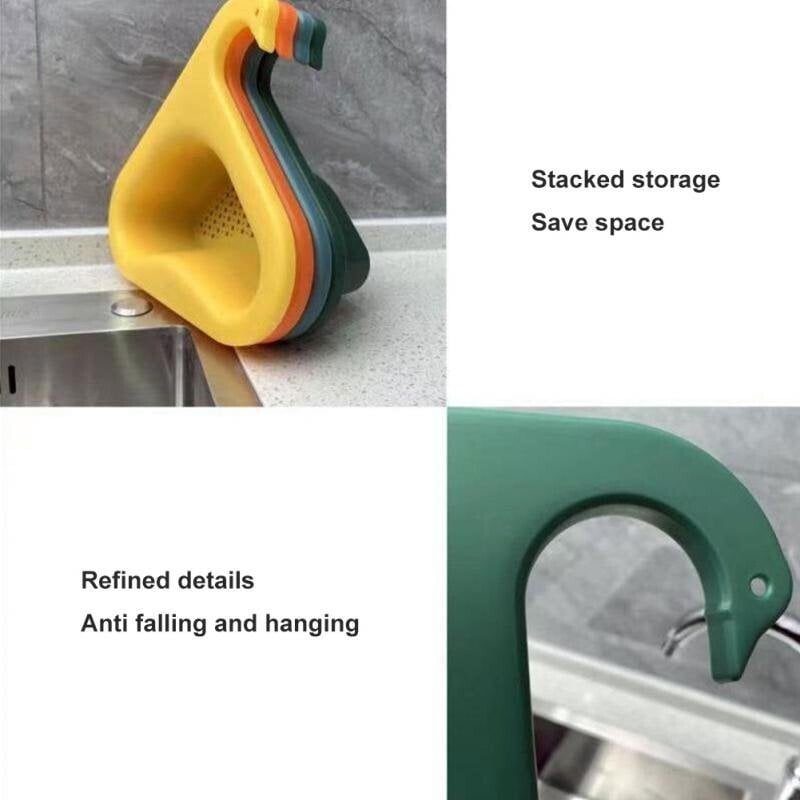 🎉 New Year Promotion-Buy 1 Get 1 Free 🎉 -Kitchen Sink Drain Basket Swan Drain Rack