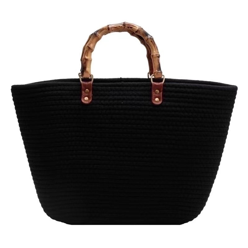Women's Large Summer Straw Streetwear Straw Bag