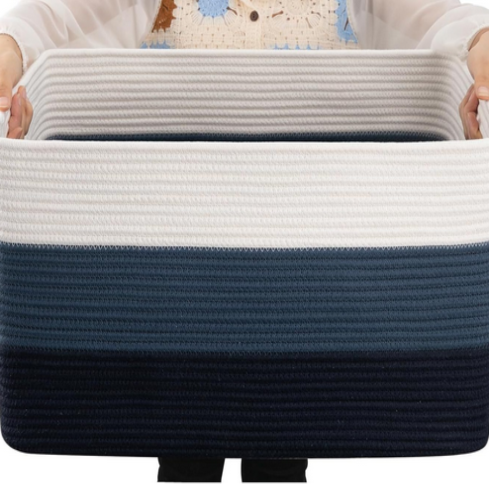 Woven Cotton Rope Storage Basket