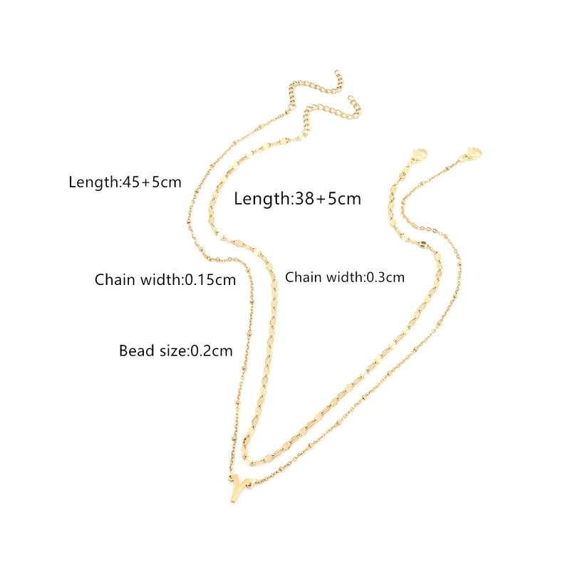 Casual Business Classic Style Letter 201 Stainless Steel 304 Stainless Steel Pendant Necklace
