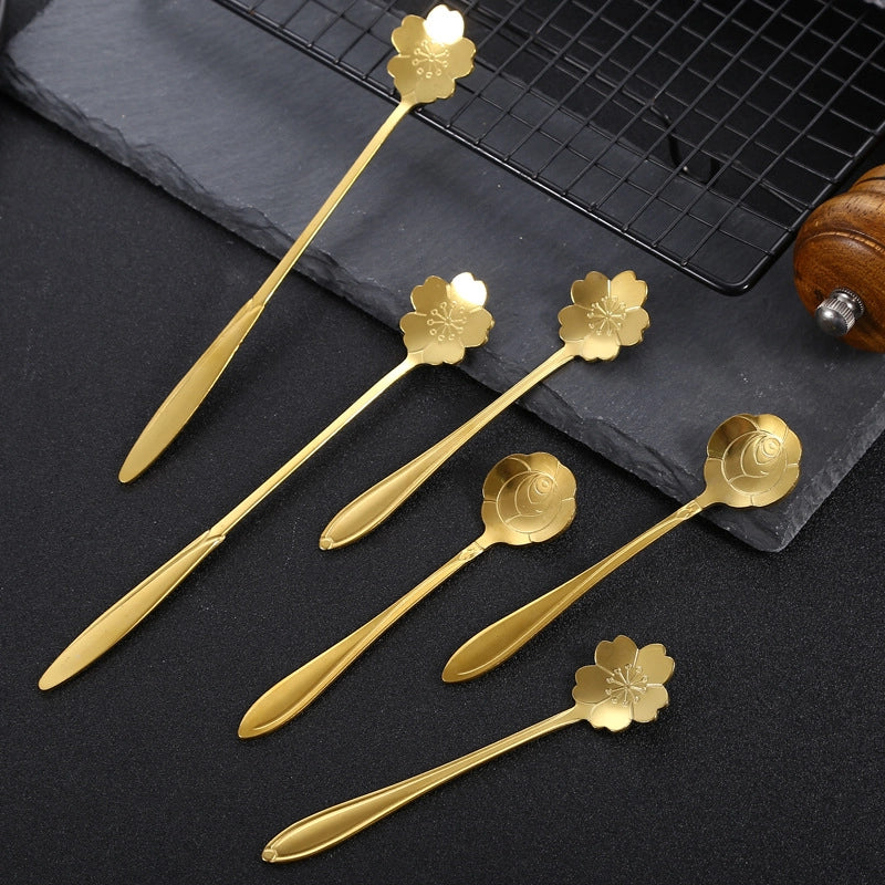 Cute Solid Color Stainless Steel Tableware 1 Piece